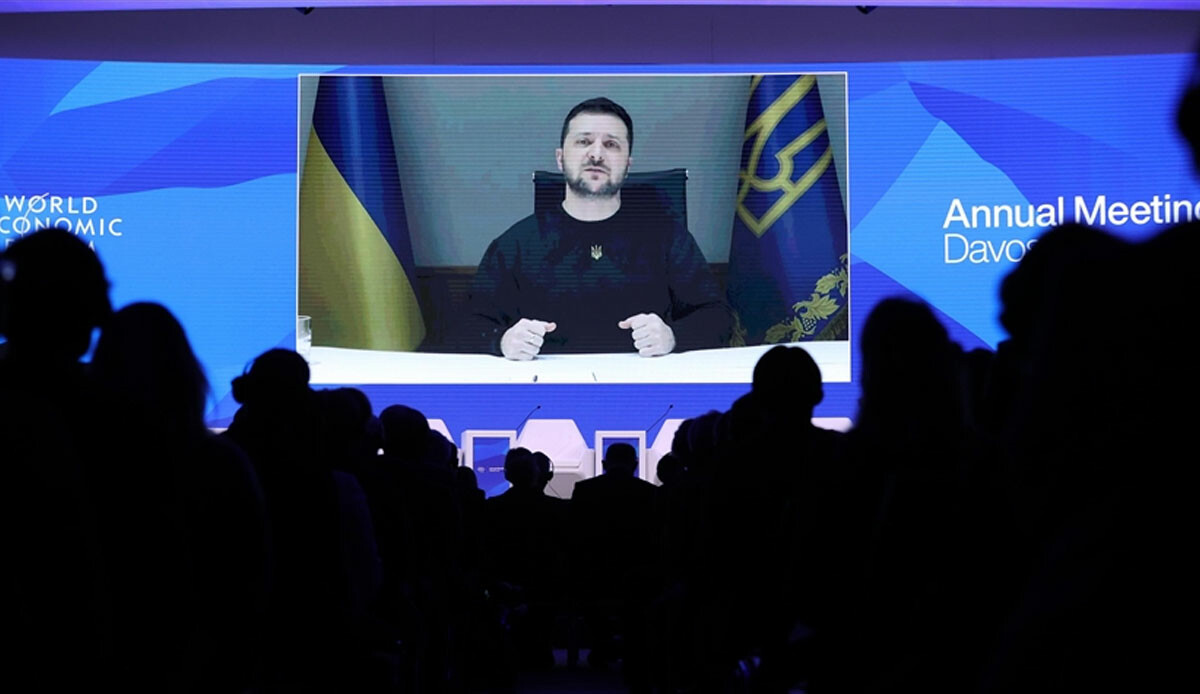 Zelenskiy, Dünya Ekonomik Forumu'ndan seslendi: Bu savaşı biz başlatmadık ama biz bitirmeliyiz Zelenskiy, Dünya Ekonomik Forumu'ndan seslendi: Bu savaşı biz başlatmadık ama biz bitirmeliyiz