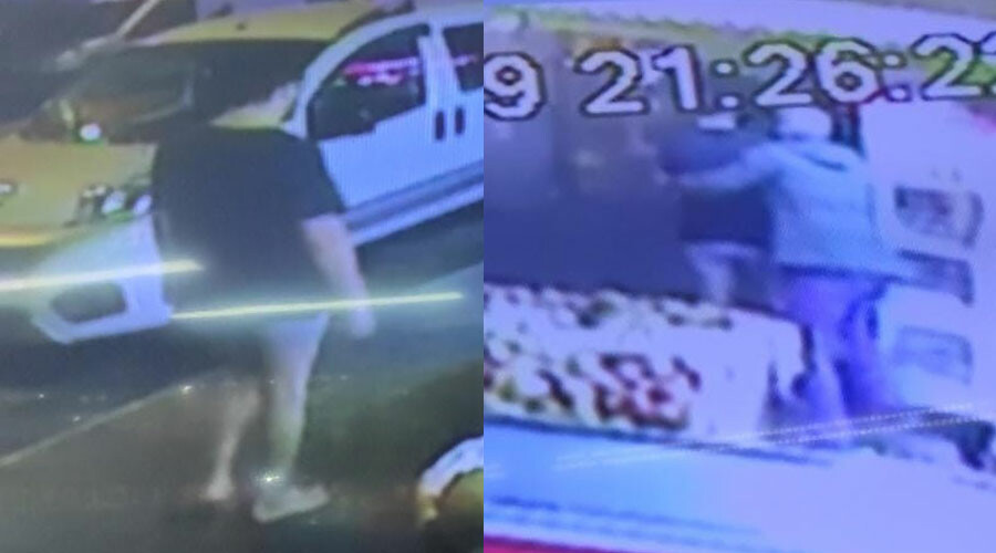 Markette dehşet anları: Oğlu tarafından bıçaklanan anneyi izinli polis memuru kurtardı Markette dehşet anları: Oğlu tarafından bıçaklanan anneyi izinli polis memuru kurtardı