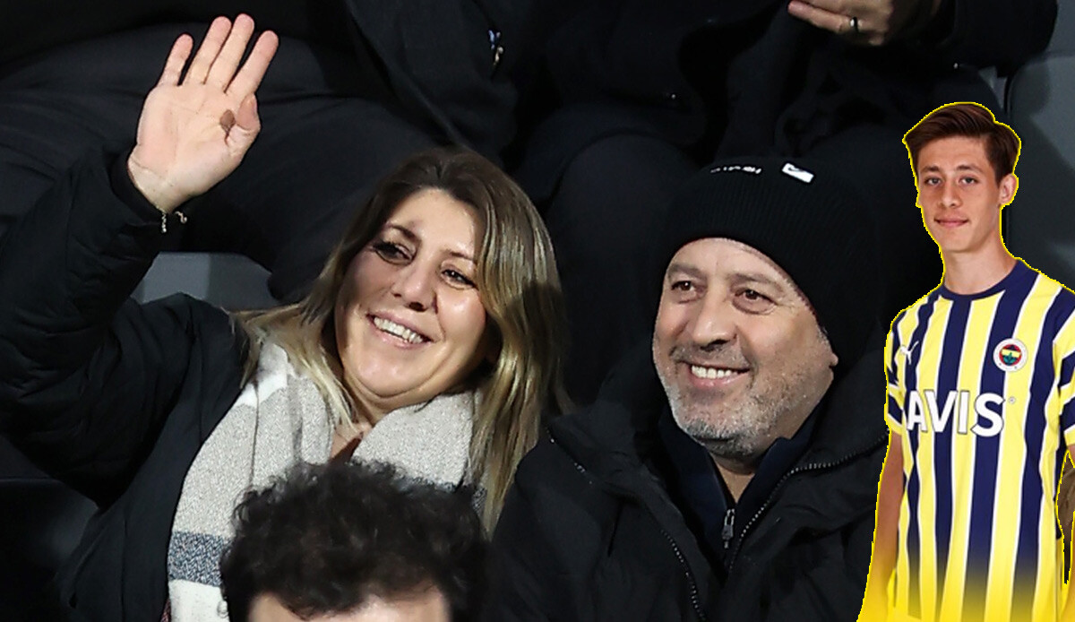 Arda Güler'in annesi Serap Güler ve babası Ümit Güler de Ümraniyespor-Fenerbahçe maçında