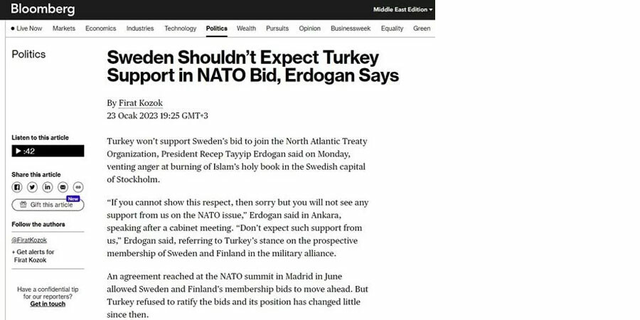 Erdoğan'ın İsveç sözleri dünya basınında: France 24'ten skandal algı Erdoğan'ın İsveç sözleri dünya basınında: France 24'ten skandal algı