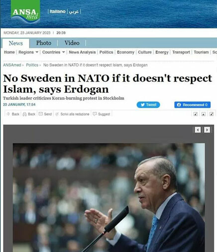 Erdoğan'ın İsveç sözleri dünya basınında: France 24'ten skandal algı Erdoğan'ın İsveç sözleri dünya basınında: France 24'ten skandal algı