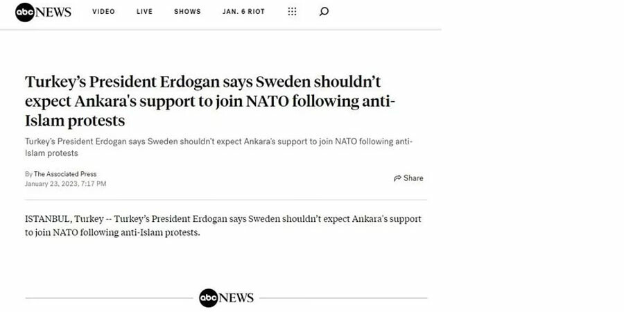 Erdoğan'ın İsveç sözleri dünya basınında: France 24'ten skandal algı Erdoğan'ın İsveç sözleri dünya basınında: France 24'ten skandal algı