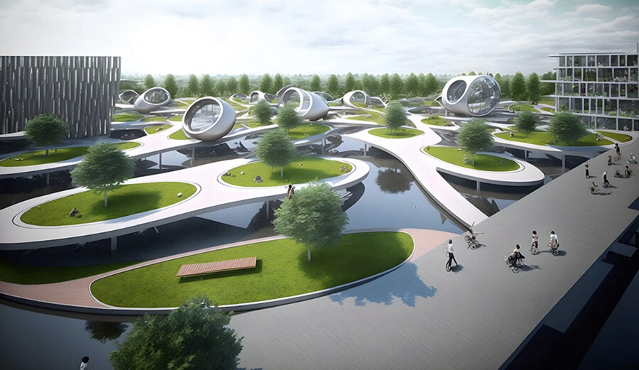 Mimarlık firmasından fütüristik tasarım: Yüzen şehirler