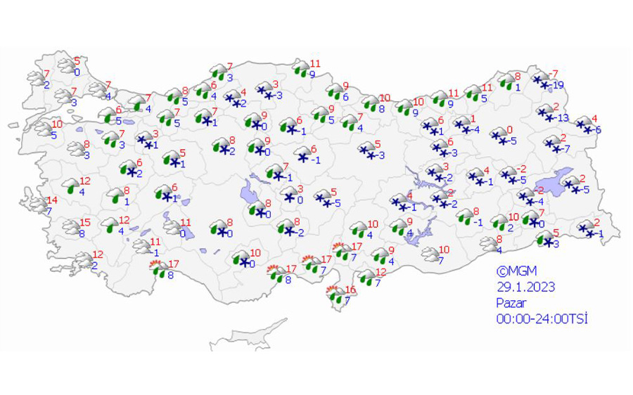 Meteoroloji yeni haftanın raporunu paylaştı! Yoğun kar yağışı geliyor! Dikkat 20 il beyaza bürünecek