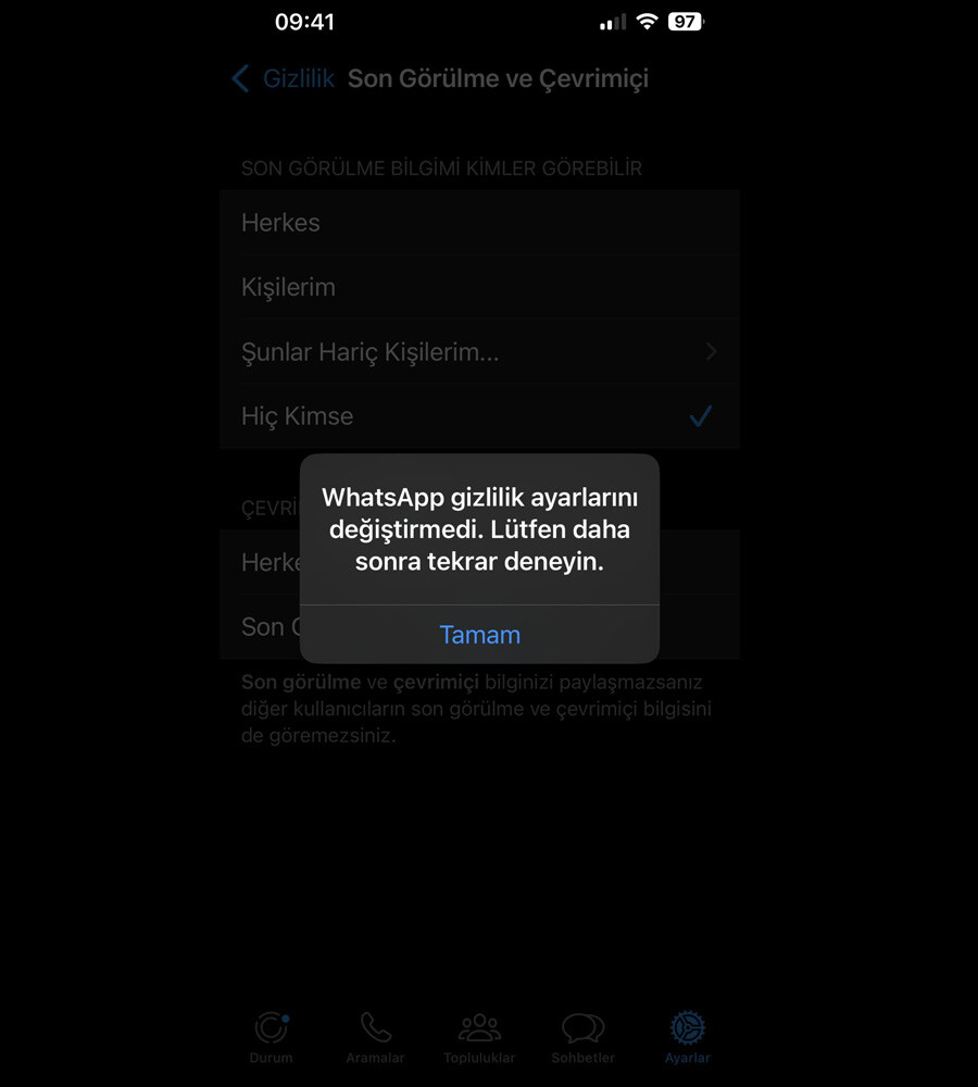WhatsApp hata veriyor! Kullanıcıları çıldırtan sorun Türkiye'de de yaşanıyor... WhatsApp çöktü mü, sorun nasıl düzeltilir? WhatsApp hata veriyor! Kullanıcıları çıldırtan sorun Türkiye'de de yaşanıyor... WhatsApp çöktü mü, sorun nasıl düzeltilir?