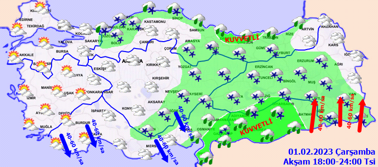 İstanbul’a beklenen kar yağdı! Meteoroloji’den 16 kent için yeni uyarı geldi: Kuvvetli olacak (1 Şubat 2023 hava durumu)