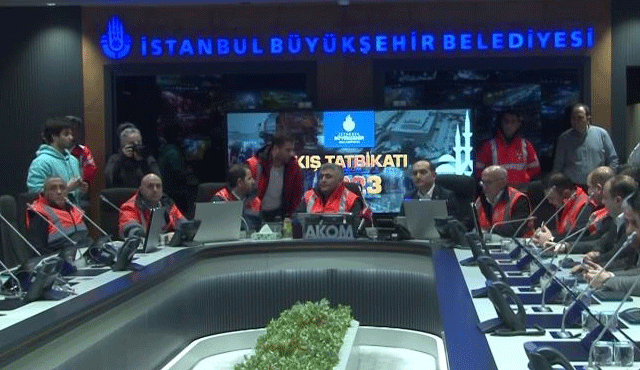 İstanbul&#039;da AKOM&#039;dan kış tatbikatı