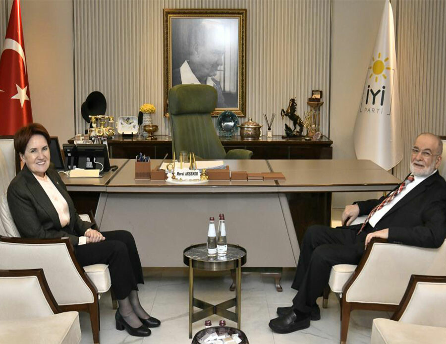İYİ Parti lideri Akşener, Temel Karamollaoğlu’nu kabul etti