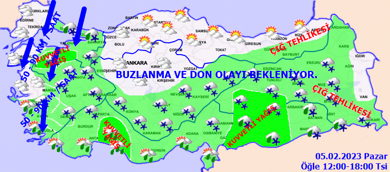 Meteoroloji’den 22 ile sarı ve turuncu kodlu uyarı! İstanbul için saat verildi: Vorteks geliyor (5 Şubat 2023 hava durumu) Meteoroloji’den 22 ile sarı ve turuncu kodlu uyarı! İstanbul için saat verildi: Vorteks geliyor (5 Şubat 2023 hava durumu)