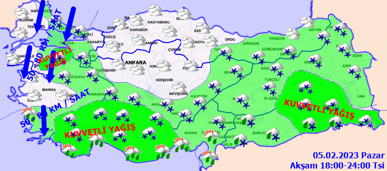 Meteoroloji’den 22 ile sarı ve turuncu kodlu uyarı! İstanbul için saat verildi: Vorteks geliyor (5 Şubat 2023 hava durumu) Meteoroloji’den 22 ile sarı ve turuncu kodlu uyarı! İstanbul için saat verildi: Vorteks geliyor (5 Şubat 2023 hava durumu)