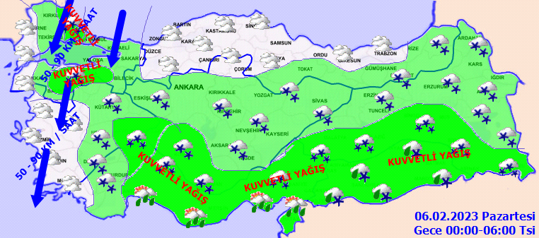 Meteoroloji’den 22 ile sarı ve turuncu kodlu uyarı! İstanbul için saat verildi: Vorteks geliyor (5 Şubat 2023 hava durumu) Meteoroloji’den 22 ile sarı ve turuncu kodlu uyarı! İstanbul için saat verildi: Vorteks geliyor (5 Şubat 2023 hava durumu)