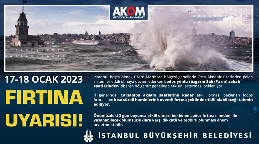 Meteoroloji’den 22 ile sarı ve turuncu kodlu uyarı! İstanbul için saat verildi: Vorteks geliyor (5 Şubat 2023 hava durumu) Meteoroloji’den 22 ile sarı ve turuncu kodlu uyarı! İstanbul için saat verildi: Vorteks geliyor (5 Şubat 2023 hava durumu)