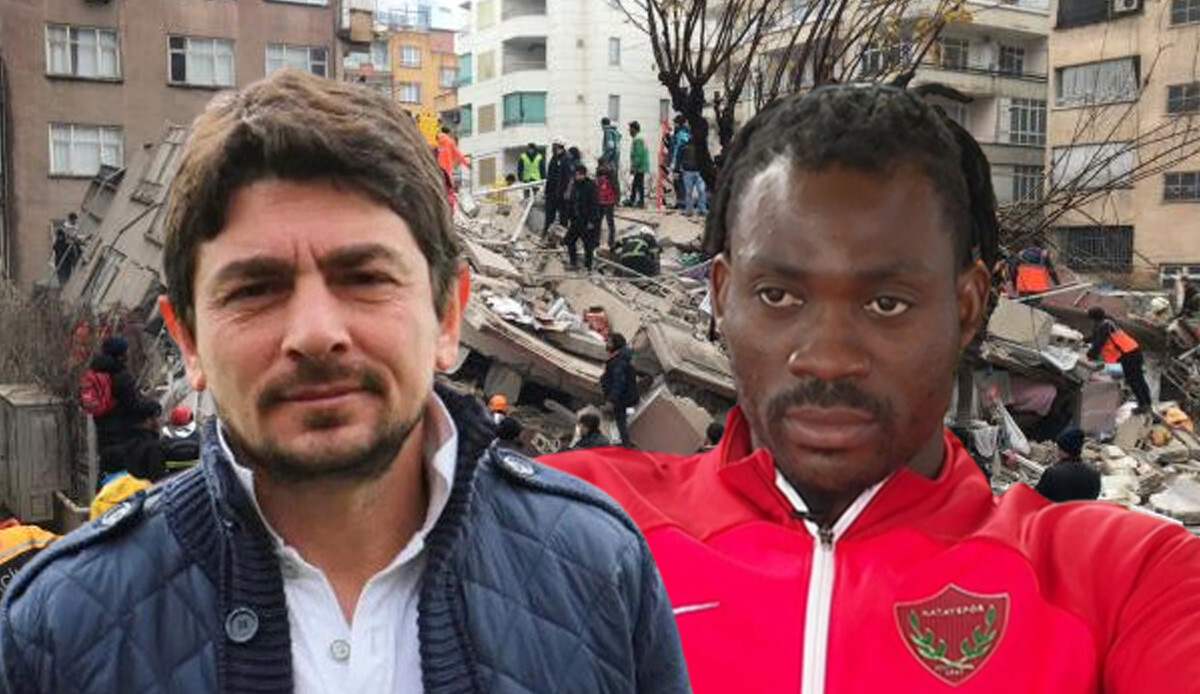 Hatayspor'un futbolcusu Christian Atsu ve sportif direktör Taner Savut enkaz altında kaldı Hatayspor'un futbolcusu Christian Atsu ve sportif direktör Taner Savut enkaz altında kaldı