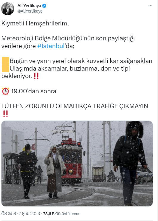 Saat 19.00’dan sonra sakın çıkmayın! İstanbul Valisi Yerlikaya'dan son dakika kar uyarısı