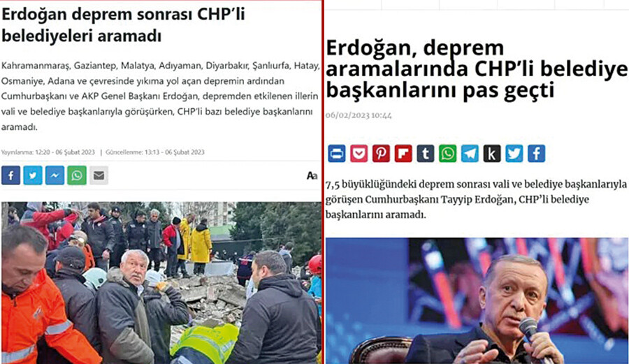 Depremi bile siyasete alet ettiler! Provokatif paylaşımlara soruşturma
