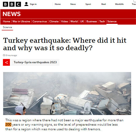 BBC'den Kahramanmaraş depremi analizi: Bölgede 200 yıldır büyük bir depremin işareti yoktu