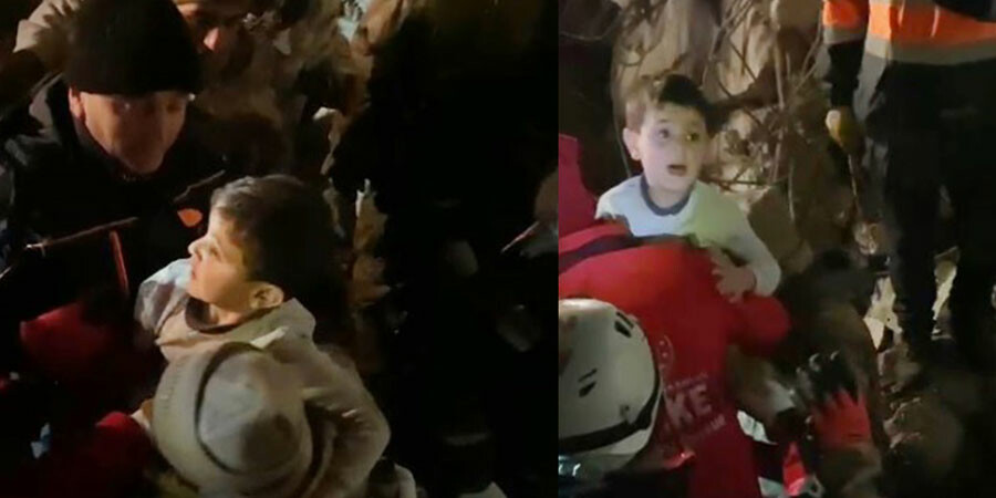 4 çocuk 64 saat sonra sağ çıkartıldı: İlk sözü 'annem nerede' oldu