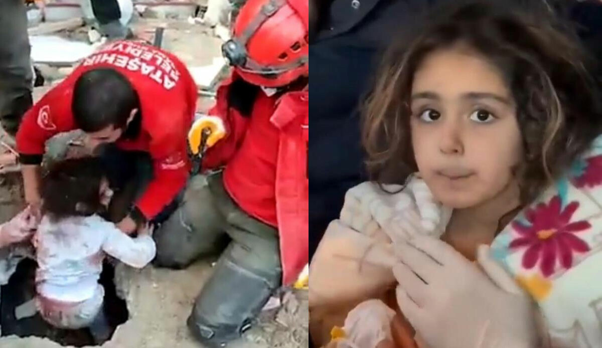 Enkazdan çıkan küçük kızın sorusu yürekleri dağladı: Abimi çıkarmadınız mı daha? Enkazdan çıkan küçük kızın sorusu yürekleri dağladı: Abimi çıkarmadınız mı daha?