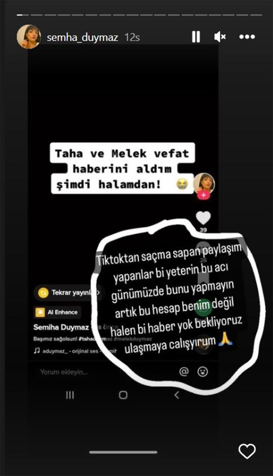 Enkaz altındaki Taha Duymaz'ın son durumu merak konusuydu, ablasından açıklama geldi Enkaz altındaki Taha Duymaz'ın son durumu merak konusuydu, ablasından açıklama geldi