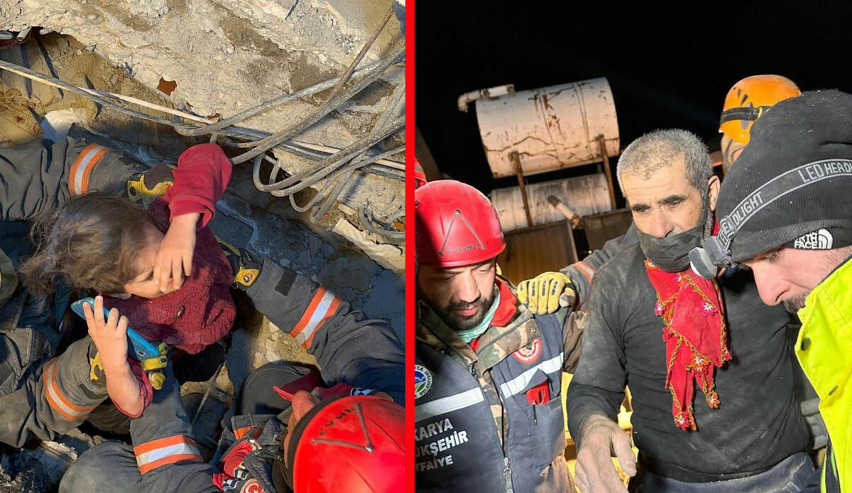 Depremin kalbinden 73 saat sonra umut dolu haber: 3 kişilik aile enkazdan çıkarıldı Depremin kalbinden 73 saat sonra umut dolu haber: 3 kişilik aile enkazdan çıkarıldı