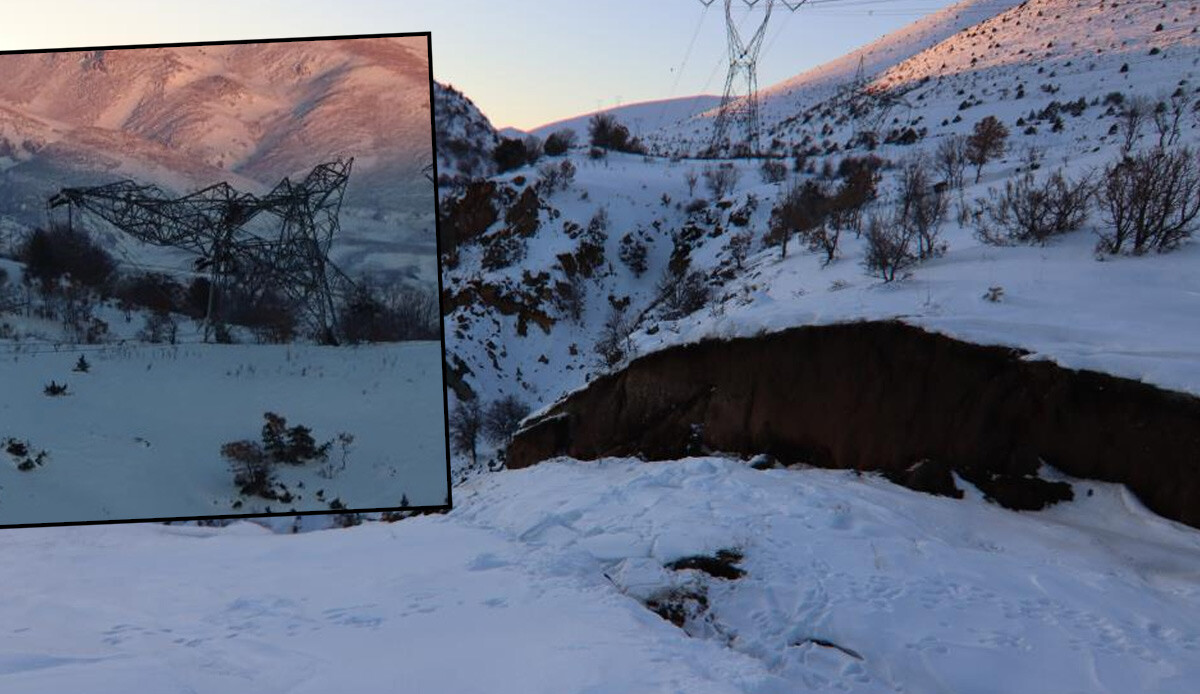 Depremin başladığı mahalle dehşete düşürdü! Dağ yarıldı, elektrik direkleri yerle bir oldu: Çok korkunç