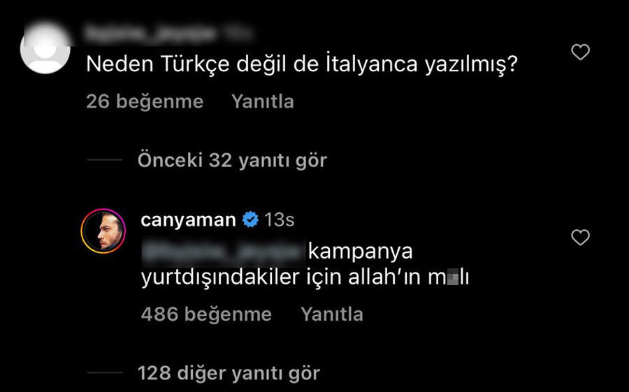 Can Yaman’ın takipçisine verdiği cevap tepki çekti: İşine bak, bağış yap Can Yaman’ın takipçisine verdiği cevap tepki çekti: İşine bak, bağış yap