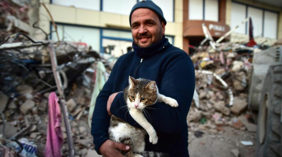 Enkaz altında her can yaşam savaşı veriyor: Hatay’da 121 saat sonra bir kedi kurtarıldı