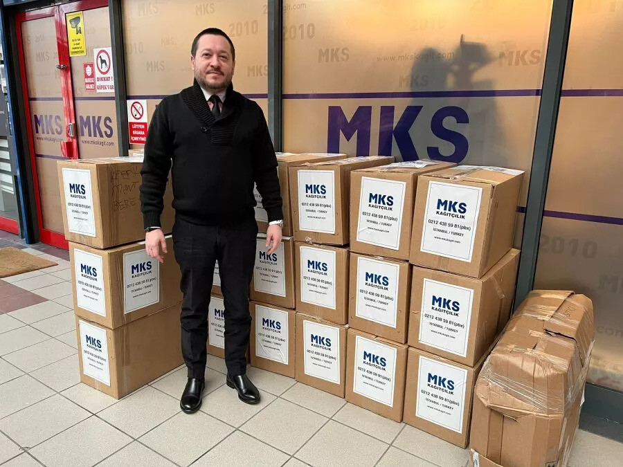 MKS Kağıt’ın yardım kolileri deprem bölgesinde