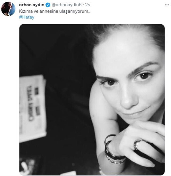 Usta oyuncu Orhan Aydın’ın enkaz altında kalan kızı hayatını kaybetti Usta oyuncu Orhan Aydın’ın enkaz altında kalan kızı hayatını kaybetti