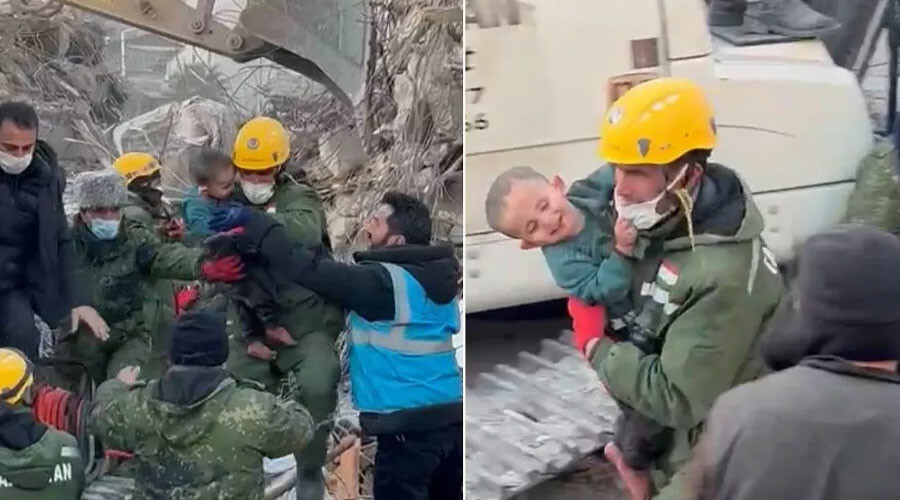 7. günde de umutlar diri! 159. saatte 2 yaşındaki Yavuz kurtarıldı