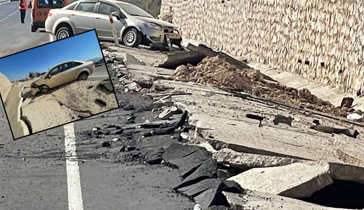 Felaketin vurduğu İslahiye-Hatay kara yolunun son hali korkunç! 1.5 metrelik kabarmalar depremin boyunu bir daha gözler önüne serdi