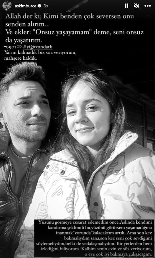 Depremde sevgilisini kaybeden eski Survivor yarışmacısı Aşkım Burçe'den yürek yakan paylaşım