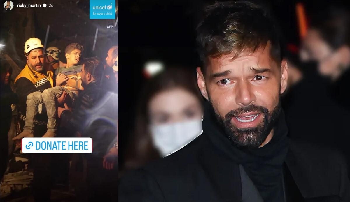 Ricky Martin, depremzede çocuklar için yardım çağrısı yaptı Ricky Martin, depremzede çocuklar için yardım çağrısı yaptı