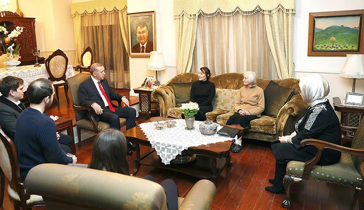 Cumhurbaşkanı Erdoğan'dan, Deniz Baykal'ın ailesine taziye ziyareti