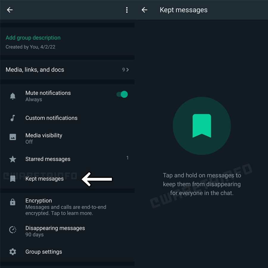 WhatsApp 'tutulan mesajlar' özelliğini kullanıma sundu WhatsApp 'tutulan mesajlar' özelliğini kullanıma sundu