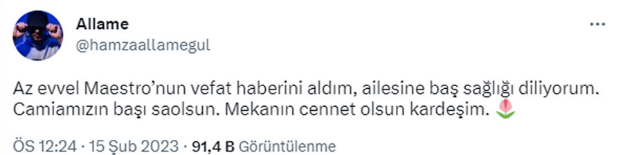 Rapçi 'Maestro' Berk Karadaş genç yaşta hayatını kaybetti Rapçi 'Maestro' Berk Karadaş genç yaşta hayatını kaybetti