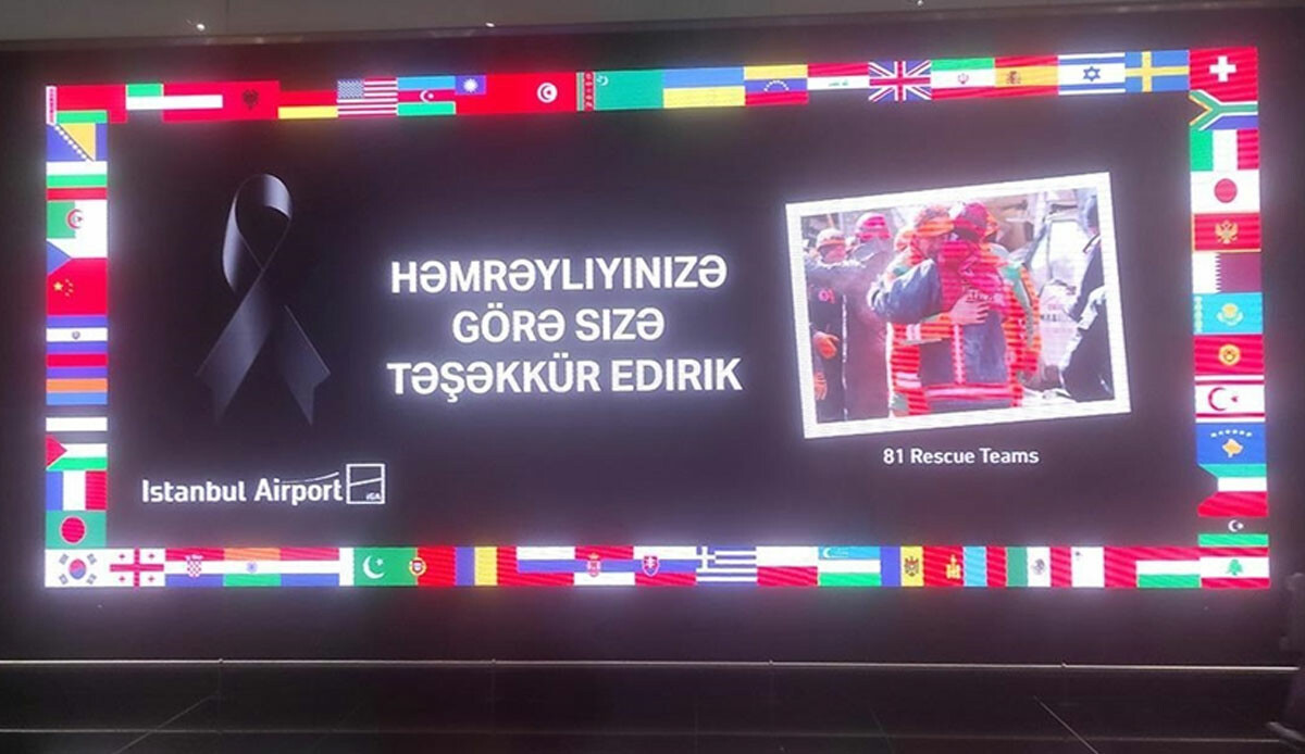 Türkiye'ye arama-kurtarma ekibi gönderen ülkelere anlamlı teşekkür Türkiye'ye arama-kurtarma ekibi gönderen ülkelere anlamlı teşekkür
