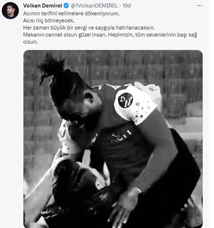 Volkan Demirel’den Christian Atsu’ya duygulandıran veda: Acısı hiç bitmeyecek
