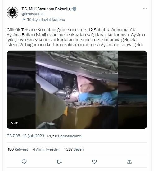 160. saatte Mehmetçik tarafından kurtarılmıştı... Aysima kahramanıyla buluştu!