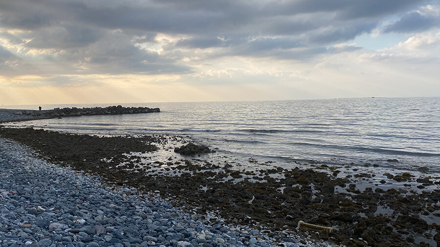 Hatay'da ürküten görüntü! Deniz suyu 20 metre çekildi