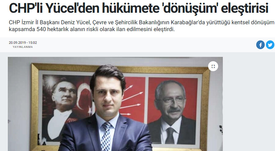 'Yeşili katlediyorsunuz' deyip kentsel dönüşümü yavaşlatan muhalefetten ses yok