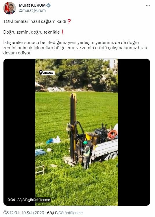 Bakan Kurum deprem bölgesinde yeni yerleşim yerleriyle ilgili detayları açıkladı: İlk kriter fay hatlarına olan uzaklık