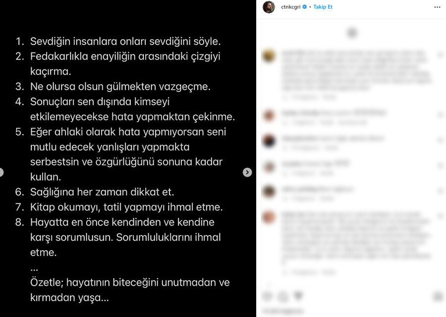 Oyuncu Çağrı Çıtanak depremde kaybettiği annesinin öğütlerini paylaştı