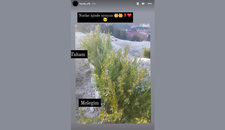 Taha Duymaz’ın kardeşi mezarı başından paylaştı: Nurlar içine uyuyun Taha Duymaz’ın kardeşi mezarı başından paylaştı: Nurlar içine uyuyun