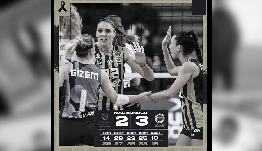 Fenerbahçe Opet CEV Şampiyonlar Ligi  play-off etabı ilk maçında galip; 