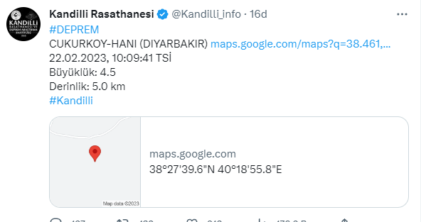 Son dakika: Bingöl ve Diyarbakır'da korkutan deprem -Son depremler