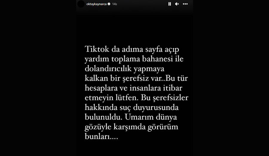 Oktay Kaynarca adını kullanarak deprem yardımı toplayan dolandırıcılara ateş püskürdü Oktay Kaynarca adını kullanarak deprem yardımı toplayan dolandırıcılara ateş püskürdü