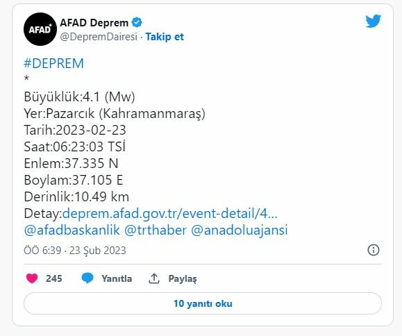 Hatay, Kayseri ve Kahramanmaraş'ta deprem paniği: 3 ilimiz art arda sarsıldı