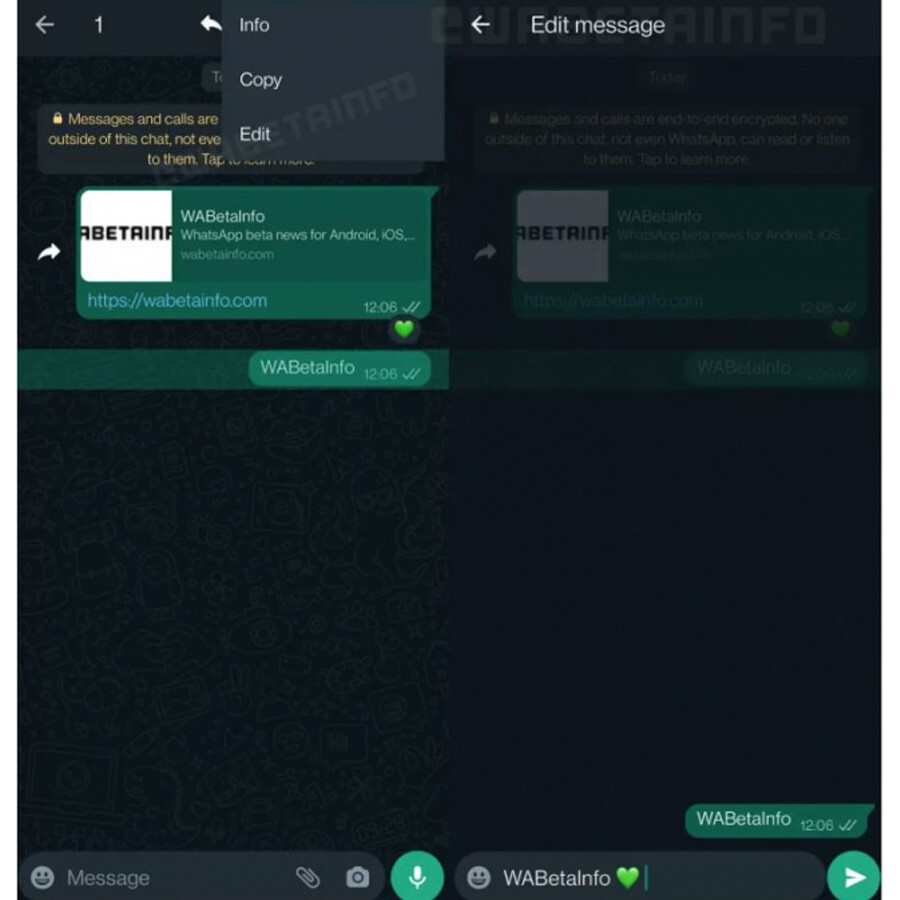 Tüm kullanıcılara sunulacak: WhatsApp mesaj düzenleme özelliği geliyor! İşte nasıl yapılacağı Tüm kullanıcılara sunulacak: WhatsApp mesaj düzenleme özelliği geliyor! İşte nasıl yapılacağı