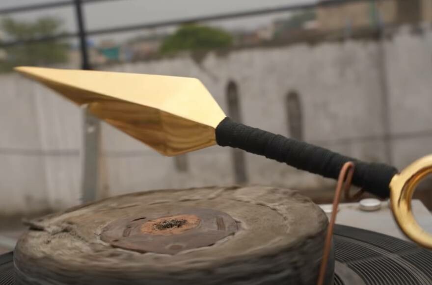 Paslı matkap ucunu sanat eserine çevirdi! Son halini görünce şaşıracaksınız